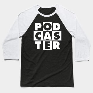 Podcaster Tic-Tac-Toe Baseball T-Shirt